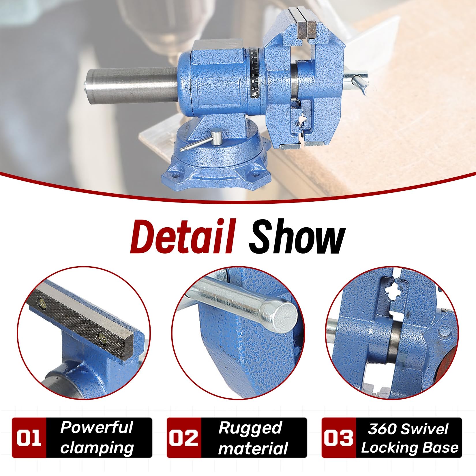 Amazon.co.jp: 万能万力ベンチバイス 高耐久 マルチジョーバイス